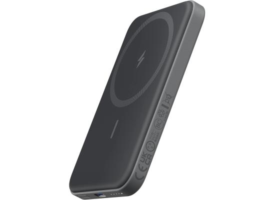 Anker 621 magnetic battery MagGo, 5000mah magnetic wireless portable charger with USB-C cable, only compatible with iPhone 14/14 pro/14 pro max, 13/12 series, Gray